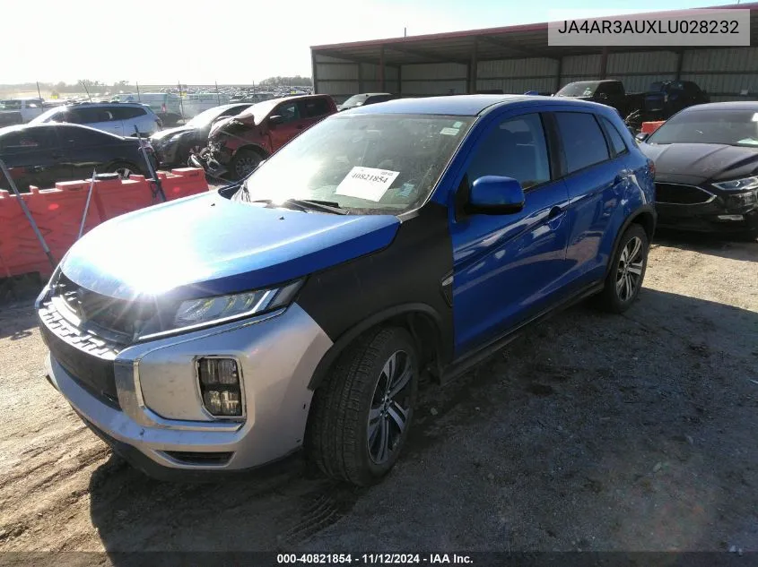 2020 Mitsubishi Outlander Sport 2.0 Es VIN: JA4AR3AUXLU028232 Lot: 40821854