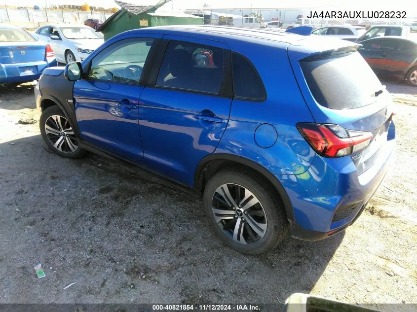 2020 Mitsubishi Outlander Sport 2.0 Es VIN: JA4AR3AUXLU028232 Lot: 40821854