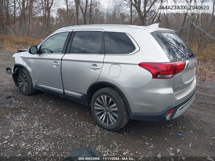 2020 Mitsubishi Outlander Es/Le 2.4 /Se 2.4 /Sel 2.4 /Sp 2.4 VIN: JA4AZ3A3XLZ040620 Lot: 40833986