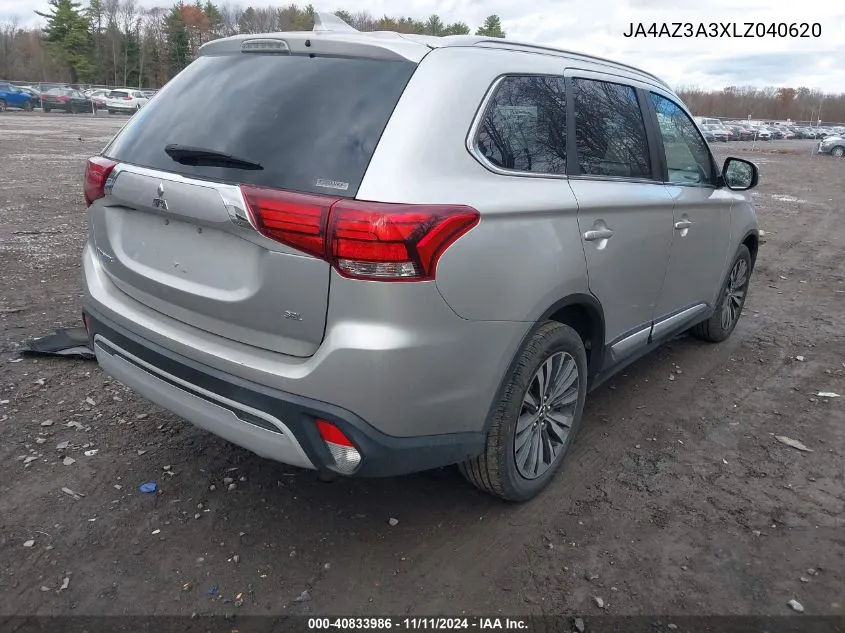 2020 Mitsubishi Outlander Es/Le 2.4 /Se 2.4 /Sel 2.4 /Sp 2.4 VIN: JA4AZ3A3XLZ040620 Lot: 40833986