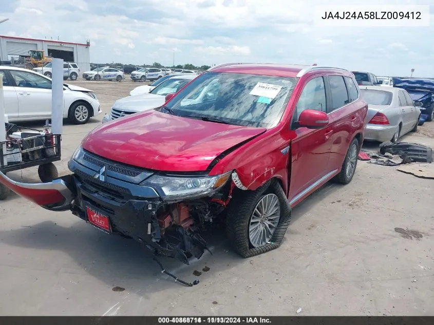 2020 Mitsubishi Outlander Phev Sel S-Awc VIN: JA4J24A58LZ009412 Lot: 40868714