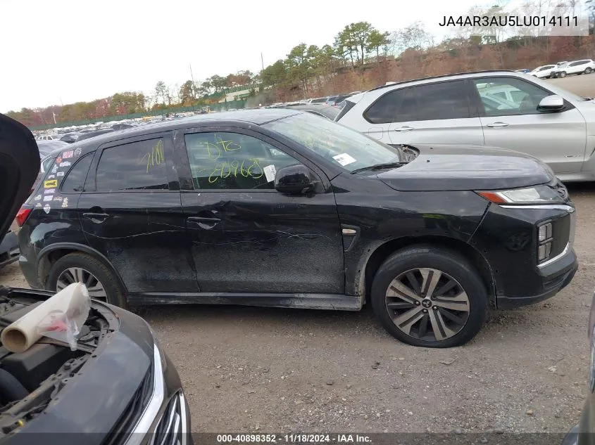 2020 Mitsubishi Outlander Sport 2.0 Es VIN: JA4AR3AU5LU014111 Lot: 40898352