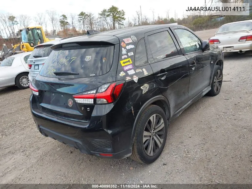 2020 Mitsubishi Outlander Sport 2.0 Es VIN: JA4AR3AU5LU014111 Lot: 40898352