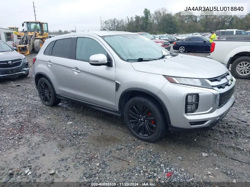 2020 Mitsubishi Outlander Sport 2.0 Se VIN: JA4AR3AU5LU018840 Lot: 40898535