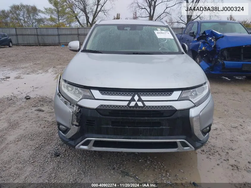 2020 Mitsubishi Outlander Le 2.4/Se 2.4/Sel 2.4/Sp 2.4 VIN: JA4AD3A38LJ000324 Lot: 40902274