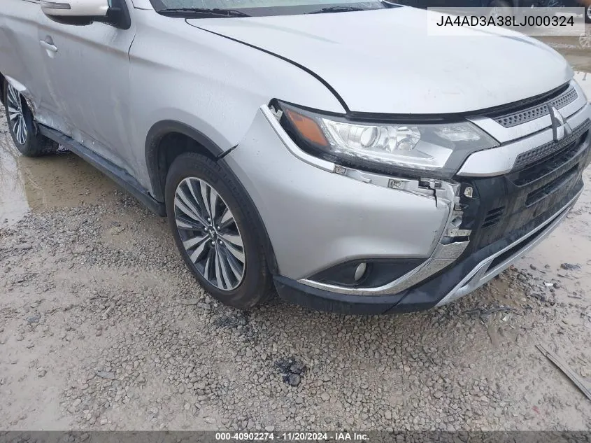 2020 Mitsubishi Outlander Le 2.4/Se 2.4/Sel 2.4/Sp 2.4 VIN: JA4AD3A38LJ000324 Lot: 40902274