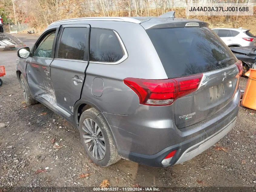 2020 Mitsubishi Outlander Sel 2.4 VIN: JA4AD3A37LJ001688 Lot: 40915237