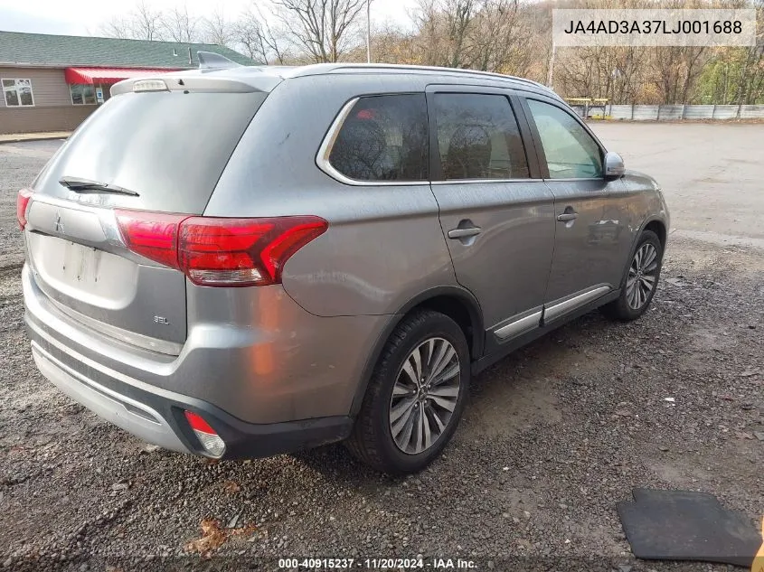 2020 Mitsubishi Outlander Sel 2.4 VIN: JA4AD3A37LJ001688 Lot: 40915237