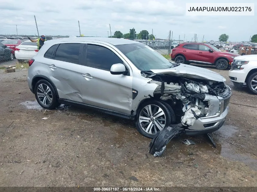 2021 Mitsubishi Outlander Sport 2.0 Be 2Wd/2.0 Es 2Wd/2.0 Le 2Wd/2.0 S 2Wd VIN: JA4APUAU0MU022176 Lot: 39657187