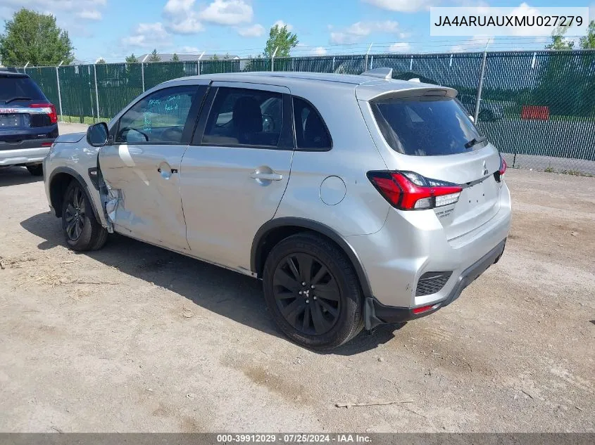 JA4ARUAUXMU027279 2021 Mitsubishi Outlander Sport 2.0 Be Awc/2.0 Es Awc/2.0 Le Awc/2.0 Se Awc