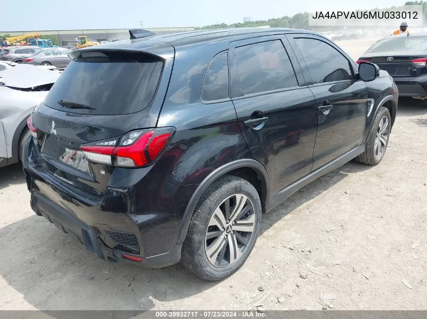 JA4APVAU6MU033012 2021 Mitsubishi Outlander Sport 2.0 Se 2Wd