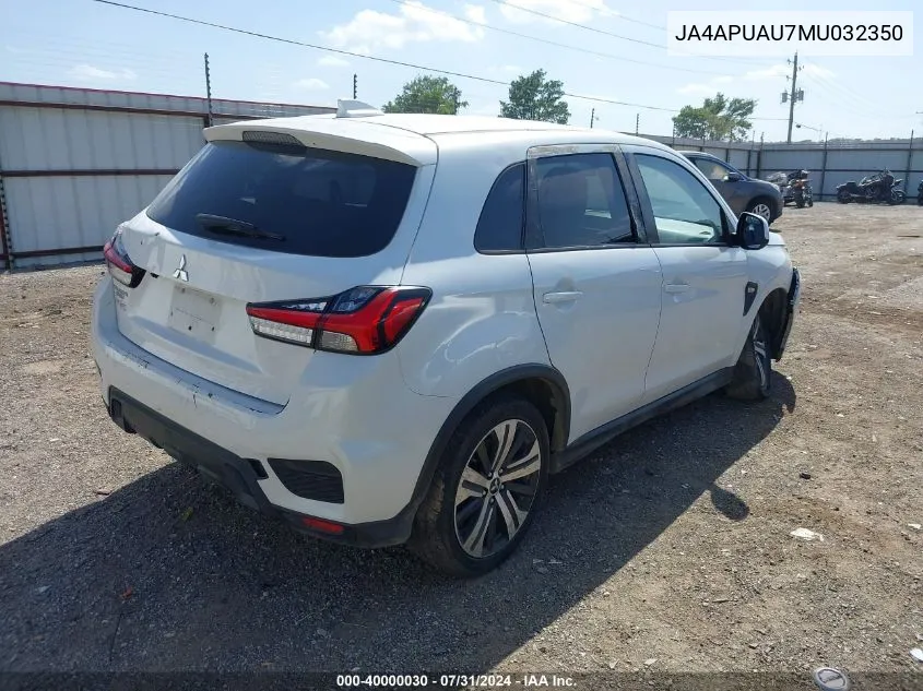 JA4APUAU7MU032350 2021 Mitsubishi Outlander Sport 2.0 Be 2Wd/2.0 Es 2Wd/2.0 Le 2Wd/2.0 S 2Wd