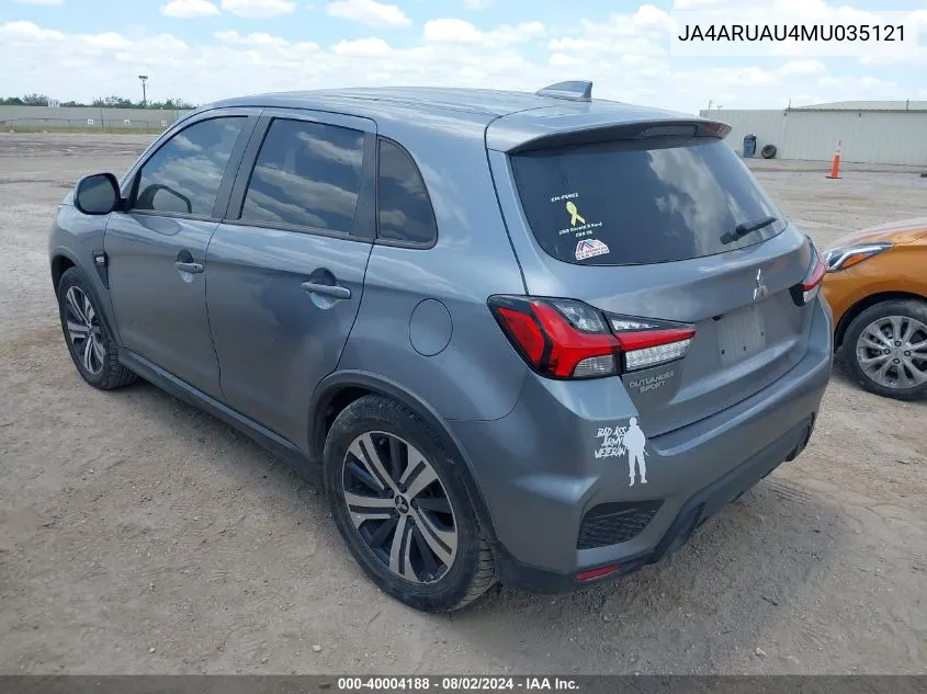 JA4ARUAU4MU035121 2021 Mitsubishi Outlander Sport 2.0 Es Awc