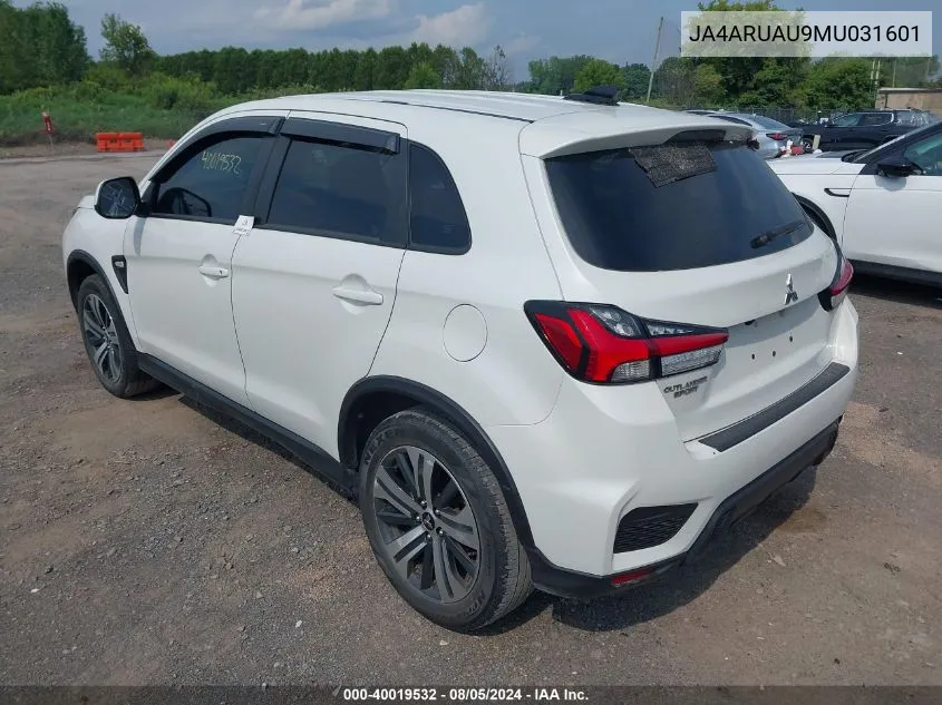 2021 Mitsubishi Outlander Sport 2.0 Be Awc/2.0 Es Awc/2.0 Le Awc/2.0 Se Awc VIN: JA4ARUAU9MU031601 Lot: 40019532