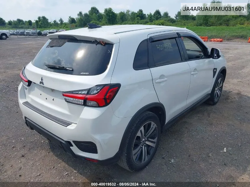 2021 Mitsubishi Outlander Sport 2.0 Be Awc/2.0 Es Awc/2.0 Le Awc/2.0 Se Awc VIN: JA4ARUAU9MU031601 Lot: 40019532