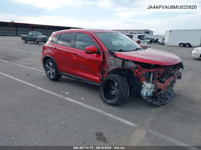 JA4APVAU8MU025820 2021 Mitsubishi Outlander Sport 2.0 Se 2Wd