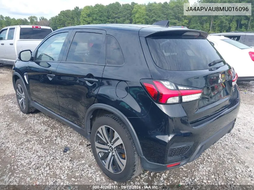 JA4APVAU8MU016096 2021 Mitsubishi Outlander Sport 2.0 Se 2Wd