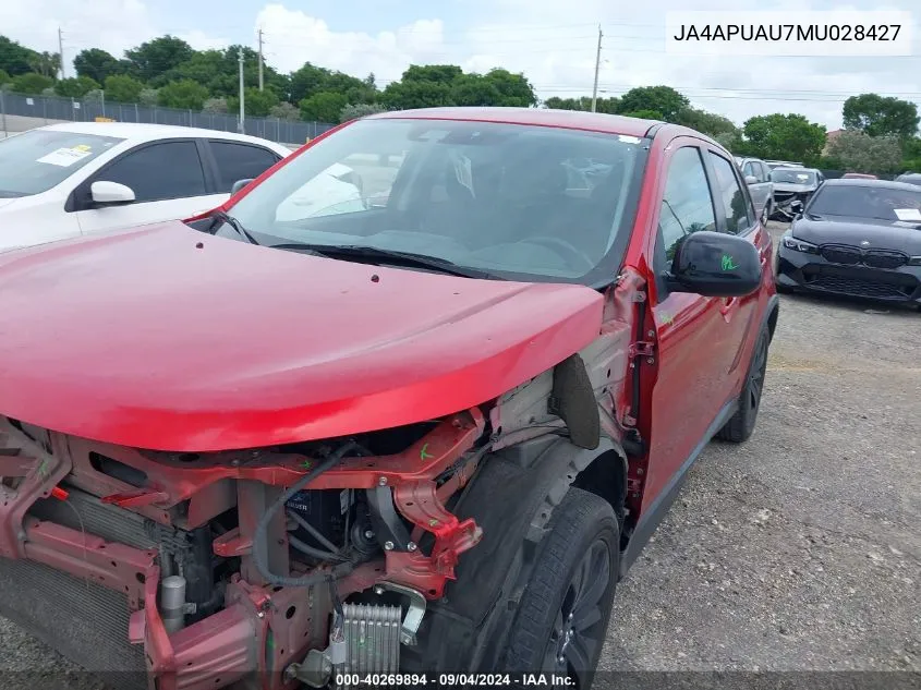 2021 Mitsubishi Outlander Sport 2.0 Be 2Wd/2.0 Es 2Wd/2.0 Le 2Wd/2.0 S 2Wd VIN: JA4APUAU7MU028427 Lot: 40269894