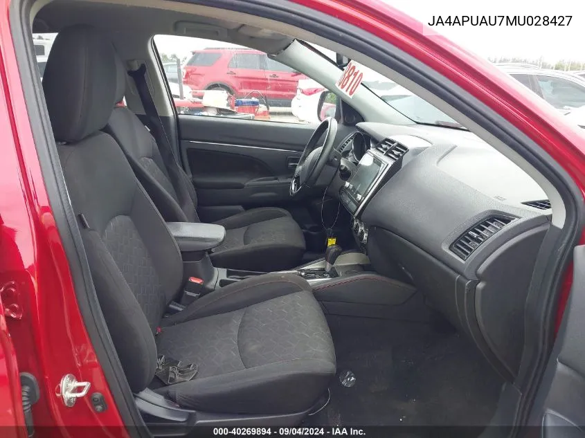 2021 Mitsubishi Outlander Sport 2.0 Be 2Wd/2.0 Es 2Wd/2.0 Le 2Wd/2.0 S 2Wd VIN: JA4APUAU7MU028427 Lot: 40269894