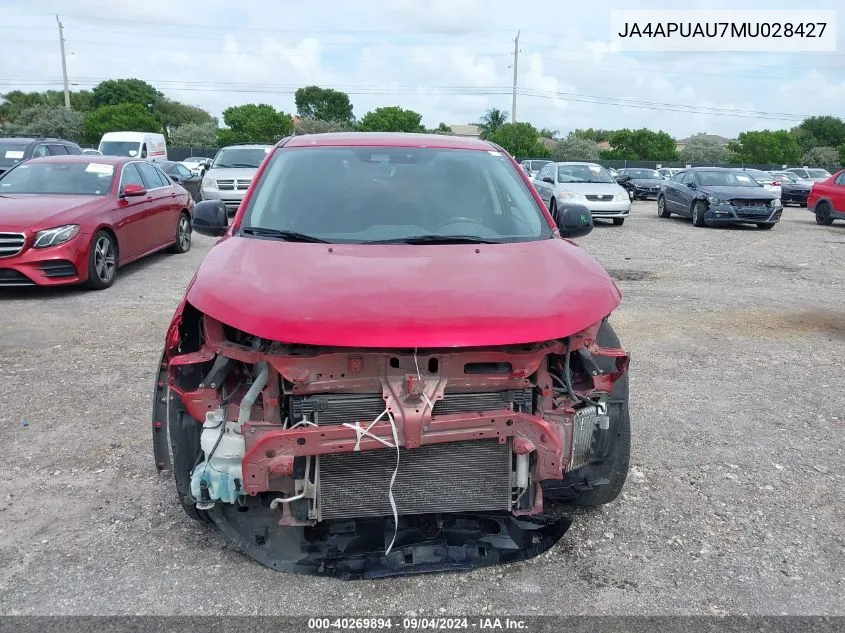 2021 Mitsubishi Outlander Sport 2.0 Be 2Wd/2.0 Es 2Wd/2.0 Le 2Wd/2.0 S 2Wd VIN: JA4APUAU7MU028427 Lot: 40269894