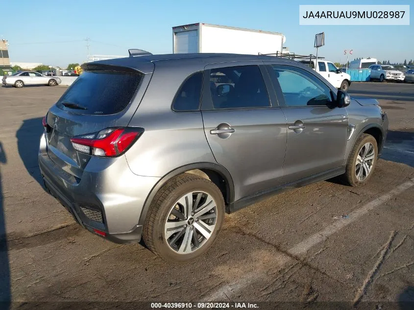 2021 Mitsubishi Outlander Sport 2.0 Be Awc/2.0 Es Awc/2.0 Le Awc/2.0 Se Awc VIN: JA4ARUAU9MU028987 Lot: 40396910