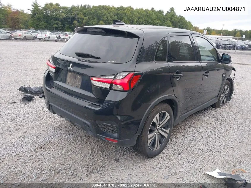 2021 Mitsubishi Outlander Sport 2.0 Be Awc/2.0 Es Awc/2.0 Le Awc/2.0 Se Awc VIN: JA4ARUAU2MU004871 Lot: 40410785