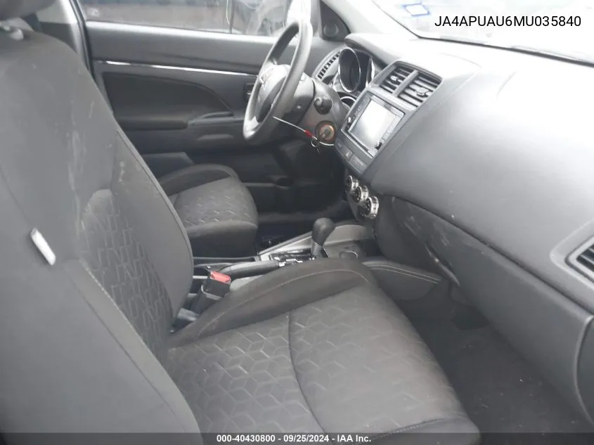 JA4APUAU6MU035840 2021 Mitsubishi Outlander Sport 2.0 Be 2Wd/2.0 Es 2Wd/2.0 Le 2Wd/2.0 S 2Wd