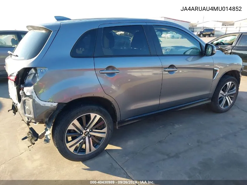 2021 Mitsubishi Outlander Sport 2.0 Be Awc/2.0 Es Awc/2.0 Le Awc/2.0 Se Awc VIN: JA4ARUAU4MU014852 Lot: 40430989