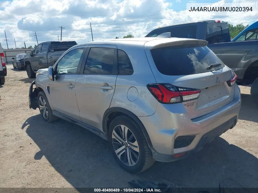 JA4ARUAU8MU020394 2021 Mitsubishi Outlander Sport 2.0 Be /2.0 Es /2.0 Le /2.0 Se