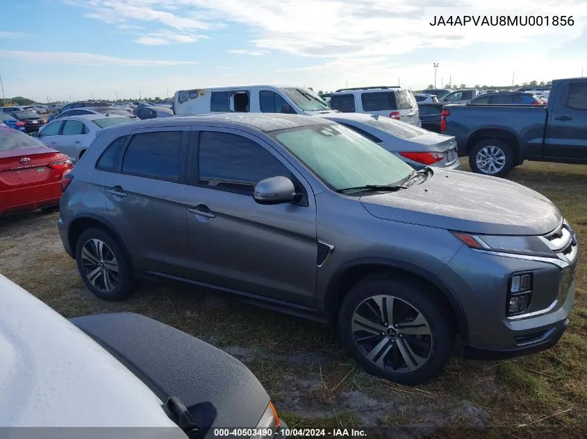 2021 Mitsubishi Outlander Sport Se VIN: JA4APVAU8MU001856 Lot: 40503490