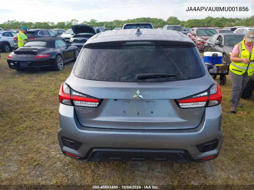 2021 Mitsubishi Outlander Sport Se VIN: JA4APVAU8MU001856 Lot: 40503490