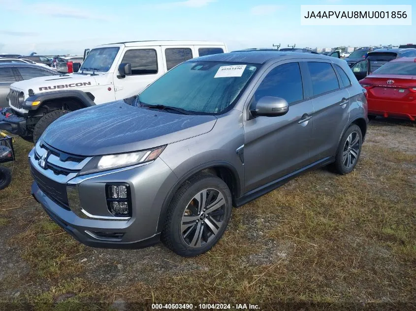 2021 Mitsubishi Outlander Sport Se VIN: JA4APVAU8MU001856 Lot: 40503490