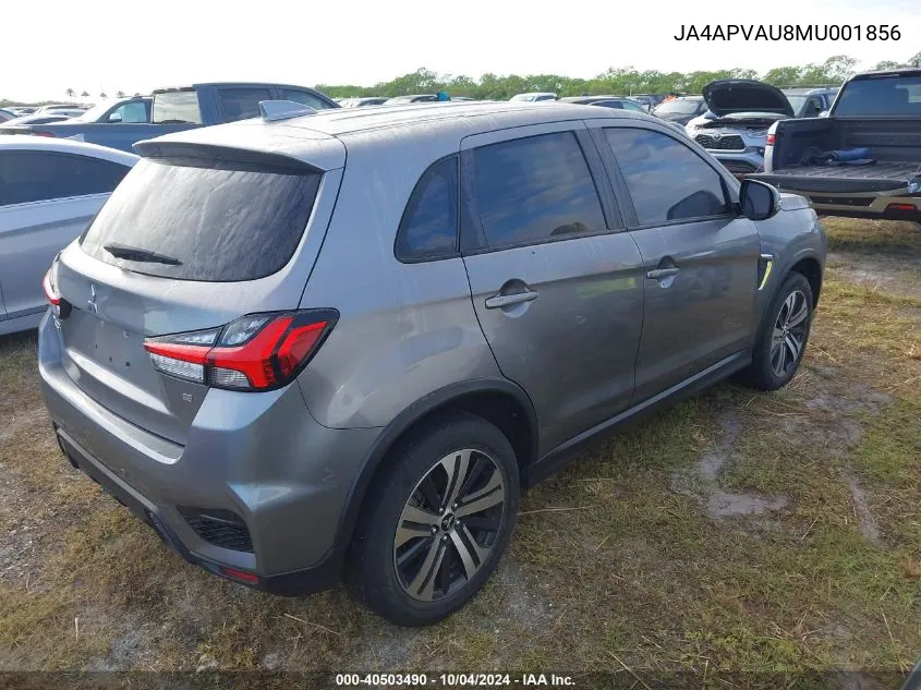 2021 Mitsubishi Outlander Sport Se VIN: JA4APVAU8MU001856 Lot: 40503490