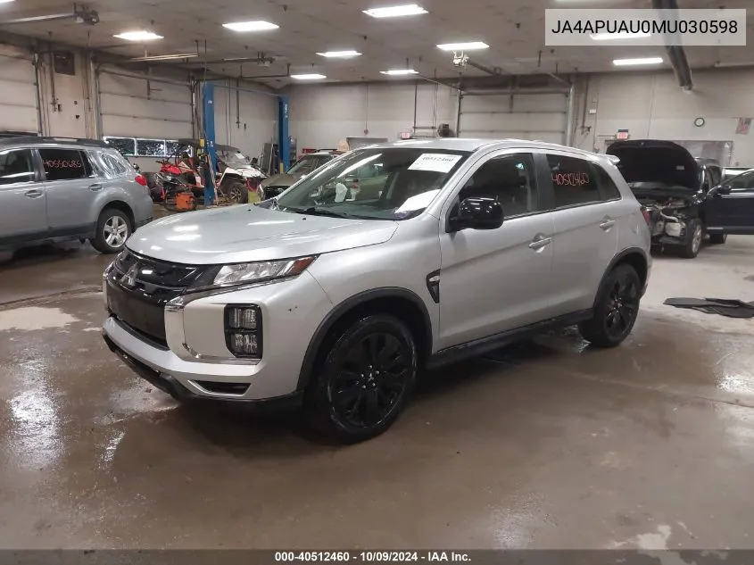 2021 Mitsubishi Outlander Sport 2.0 Be 2Wd/2.0 Es 2Wd/2.0 Le 2Wd/2.0 S 2Wd VIN: JA4APUAU0MU030598 Lot: 40512460