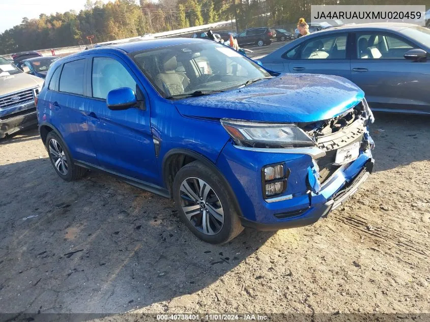 2021 Mitsubishi Outlander Sport 2.0 Be /2.0 Es /2.0 Le /2.0 Se VIN: JA4ARUAUXMU020459 Lot: 40738401