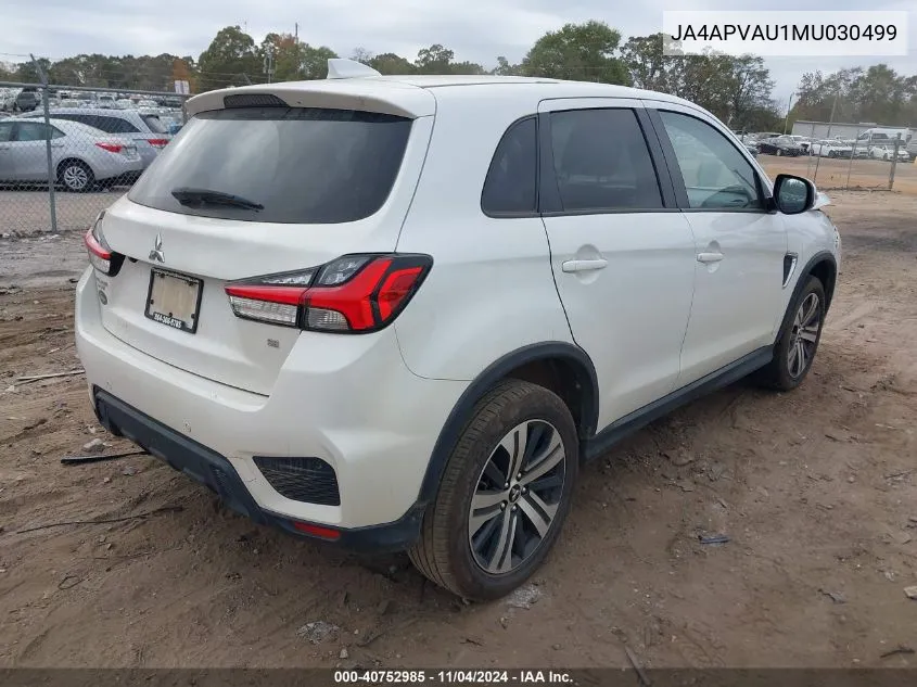 2021 Mitsubishi Outlander Sport 2.0 Se 2Wd VIN: JA4APVAU1MU030499 Lot: 40752985