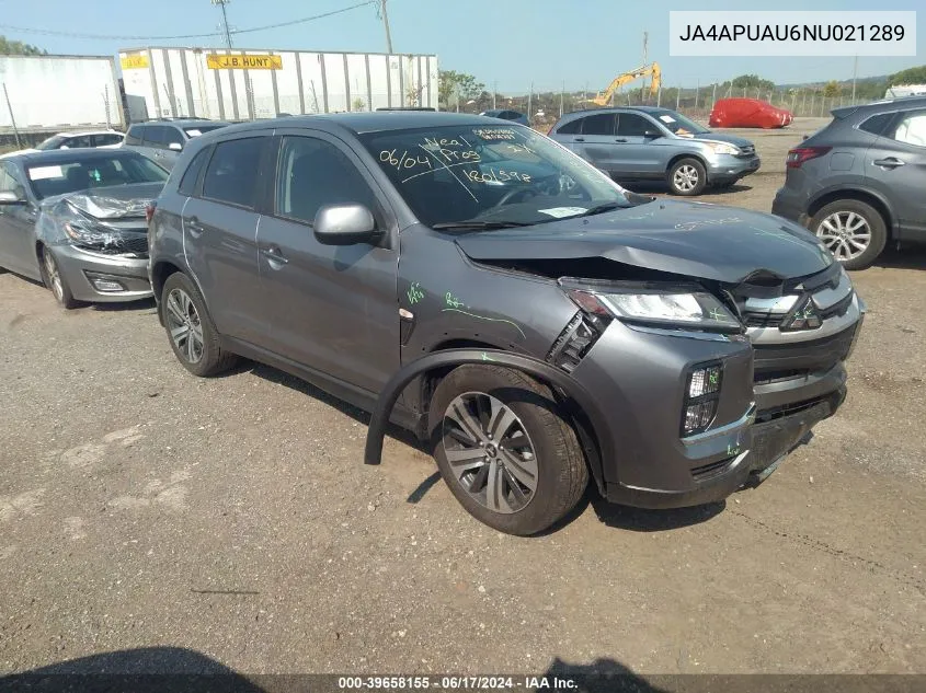 2022 Mitsubishi Outlander Sport 2.0 Be 2Wd/2.0 Es 2Wd/2.0 Le 2Wd/2.0 S 2Wd VIN: JA4APUAU6NU021289 Lot: 39658155