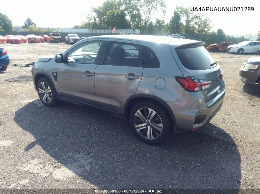 JA4APUAU6NU021289 2022 Mitsubishi Outlander Sport 2.0 Be 2Wd/2.0 Es 2Wd/2.0 Le 2Wd/2.0 S 2Wd