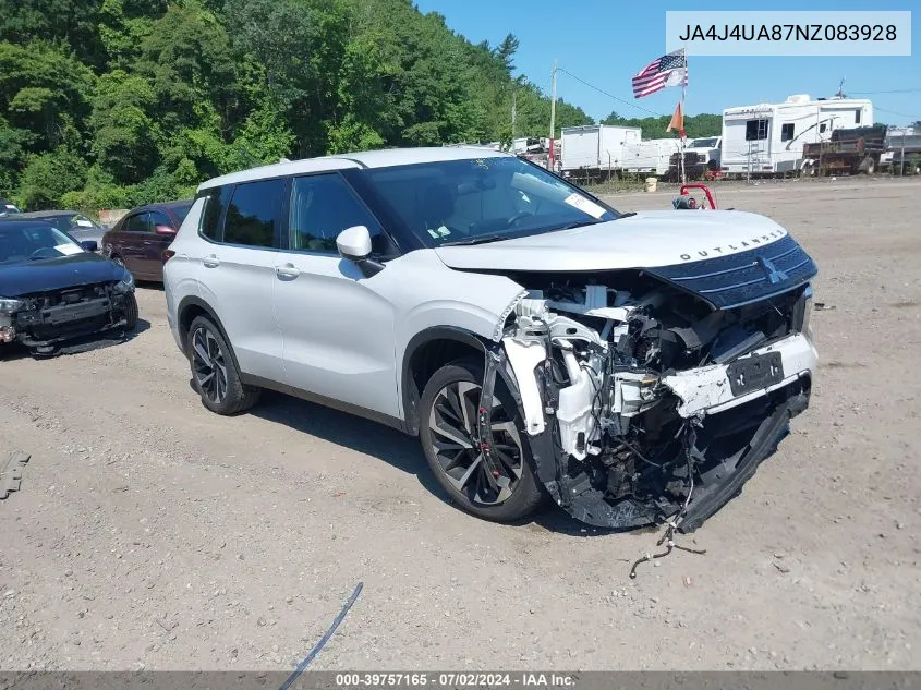 2022 Mitsubishi Outlander Black Edition S-Awc/Se 2.5 S-Awc/Se Launch Edition S-Awc VIN: JA4J4UA87NZ083928 Lot: 39757165