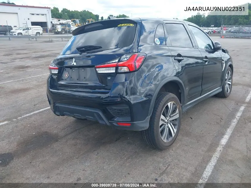 JA4ARUAU9NU022351 2022 Mitsubishi Outlander Sport 2.0 Se Awc