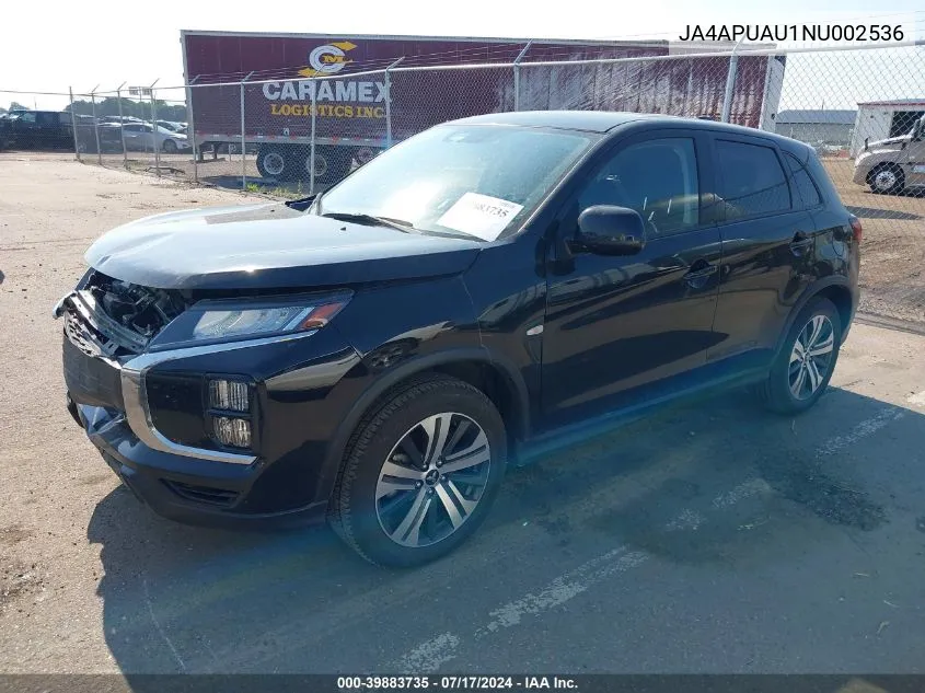 JA4APUAU1NU002536 2022 Mitsubishi Outlander Sport 2.0 Be 2Wd/2.0 Es 2Wd/2.0 Le 2Wd/2.0 S 2Wd