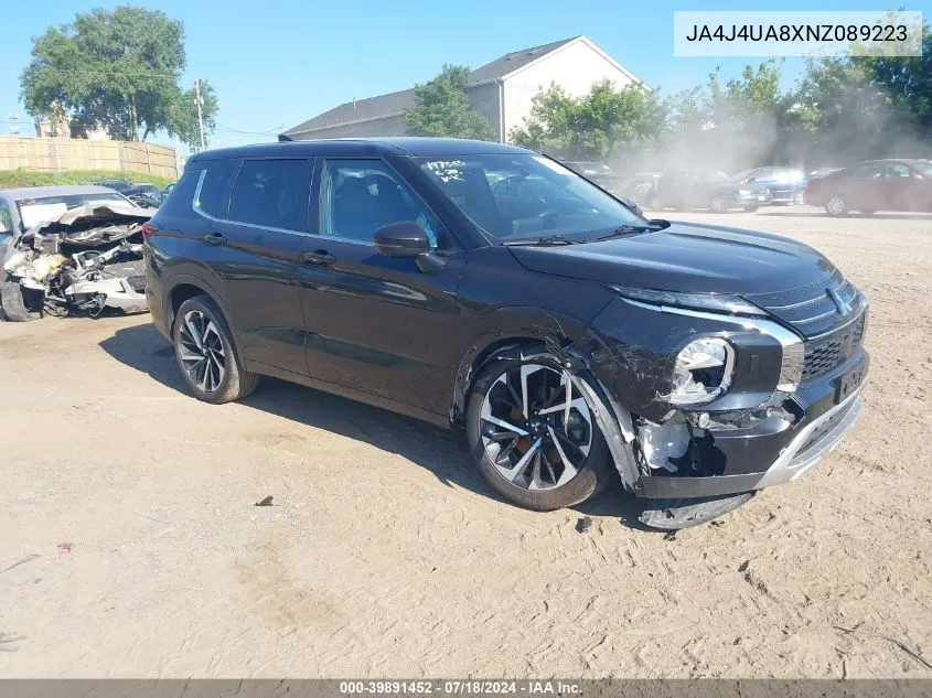 2022 Mitsubishi Outlander Se 2.5 S-Awc VIN: JA4J4UA8XNZ089223 Lot: 39891452