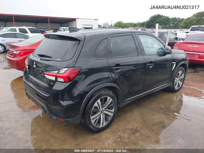 JA4ARUAU4NU021317 2022 Mitsubishi Outlander Sport 2.0 Be Awc/2.0 Es Awc/2.0 Le Awc/2.0 Se Awc/2.0 Se Special Edition Awc