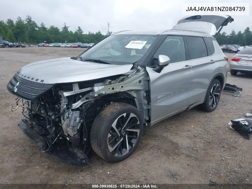 2022 Mitsubishi Outlander Sel 2.5 S-Awc/Sel Launch Edition S-Awc/Sel Special Edition S-Awc VIN: JA4J4VA81NZ084739 Lot: 39935625