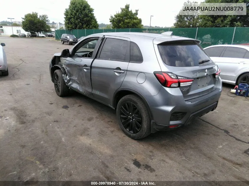 2022 Mitsubishi Outlander Sport 2.0 Le 2Wd VIN: JA4APUAU2NU008779 Lot: 39978940