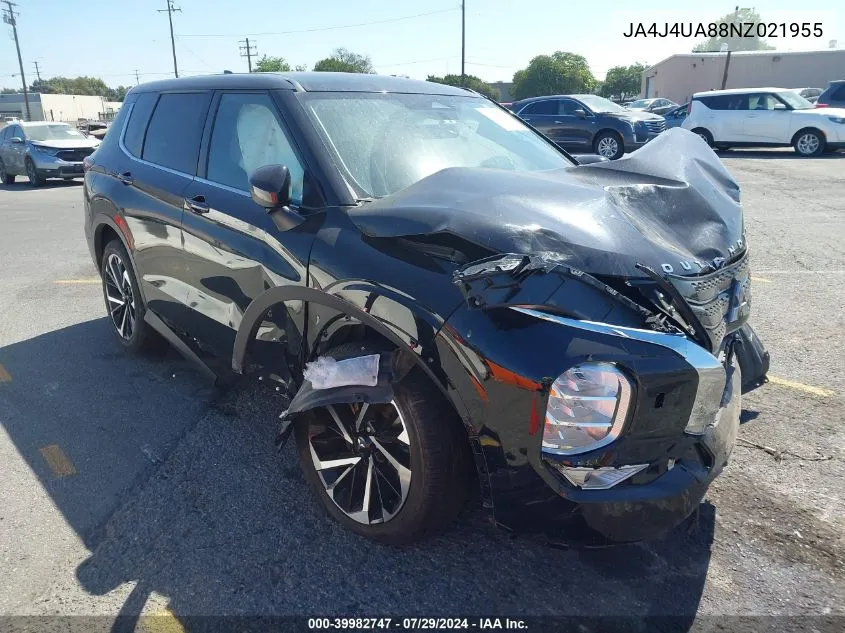 2022 Mitsubishi Outlander Black Edition S-Awc/Se 2.5 S-Awc/Se Launch Edition S-Awc VIN: JA4J4UA88NZ021955 Lot: 39982747