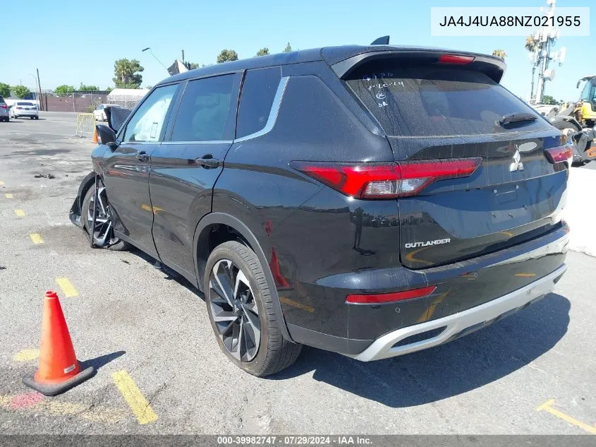 2022 Mitsubishi Outlander Black Edition S-Awc/Se 2.5 S-Awc/Se Launch Edition S-Awc VIN: JA4J4UA88NZ021955 Lot: 39982747