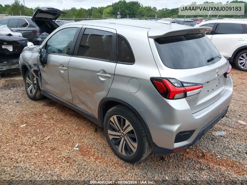 2022 Mitsubishi Outlander Sport 2.0 Se 2Wd/2.0 Se Special Edition 2Wd VIN: JA4APVAUXNU009183 Lot: 40032667