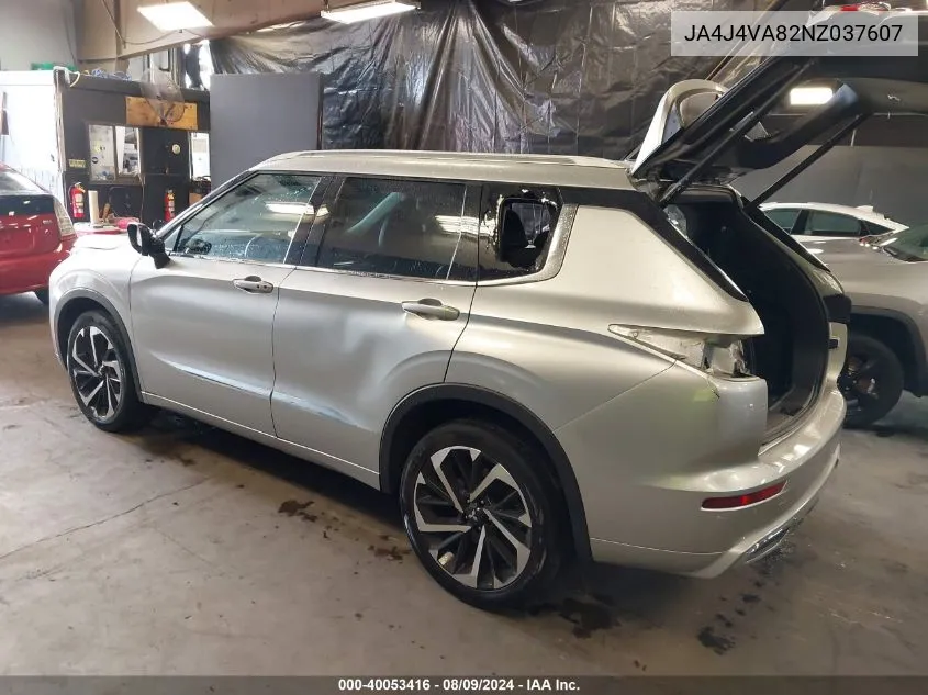 2022 Mitsubishi Outlander Sel 2.5 S-Awc VIN: JA4J4VA82NZ037607 Lot: 40053416