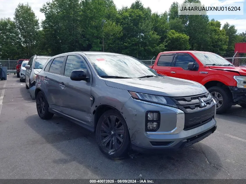 2022 Mitsubishi Outlander Sport 2.0 Le Awc VIN: JA4ARUAUXNU016204 Lot: 40073925